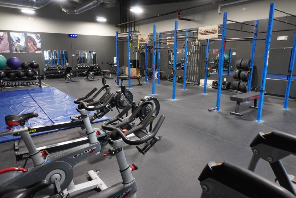 workout equipment and stretching mats at crg buffalo