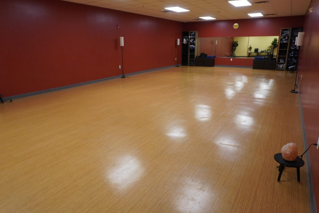 A room used to host events at Central rock gym
