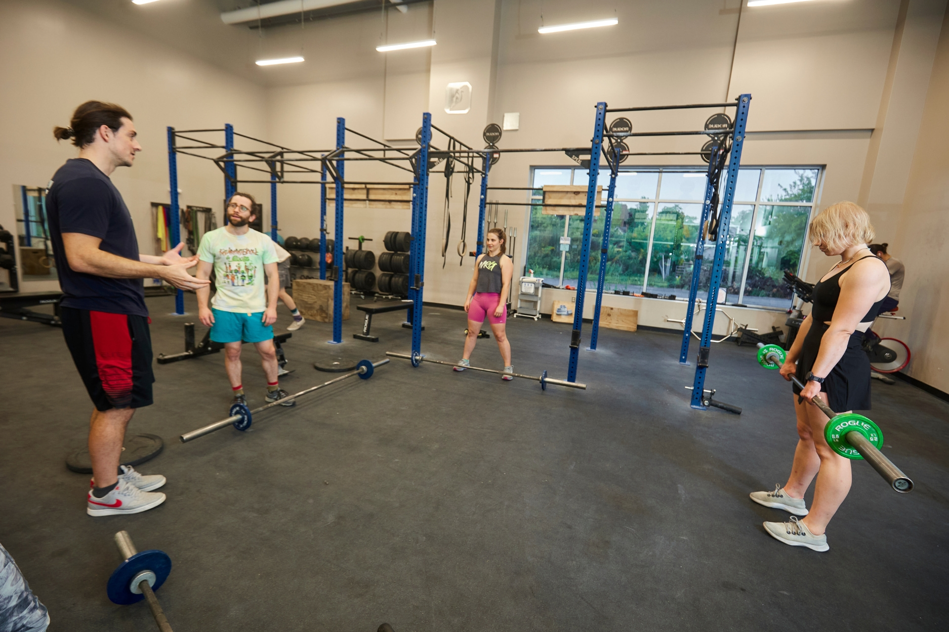 Fitness Instructor teaching a class.