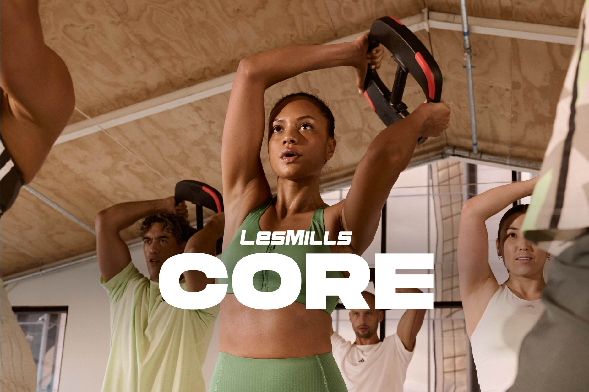 Les Mills Core - Girl doing workout.