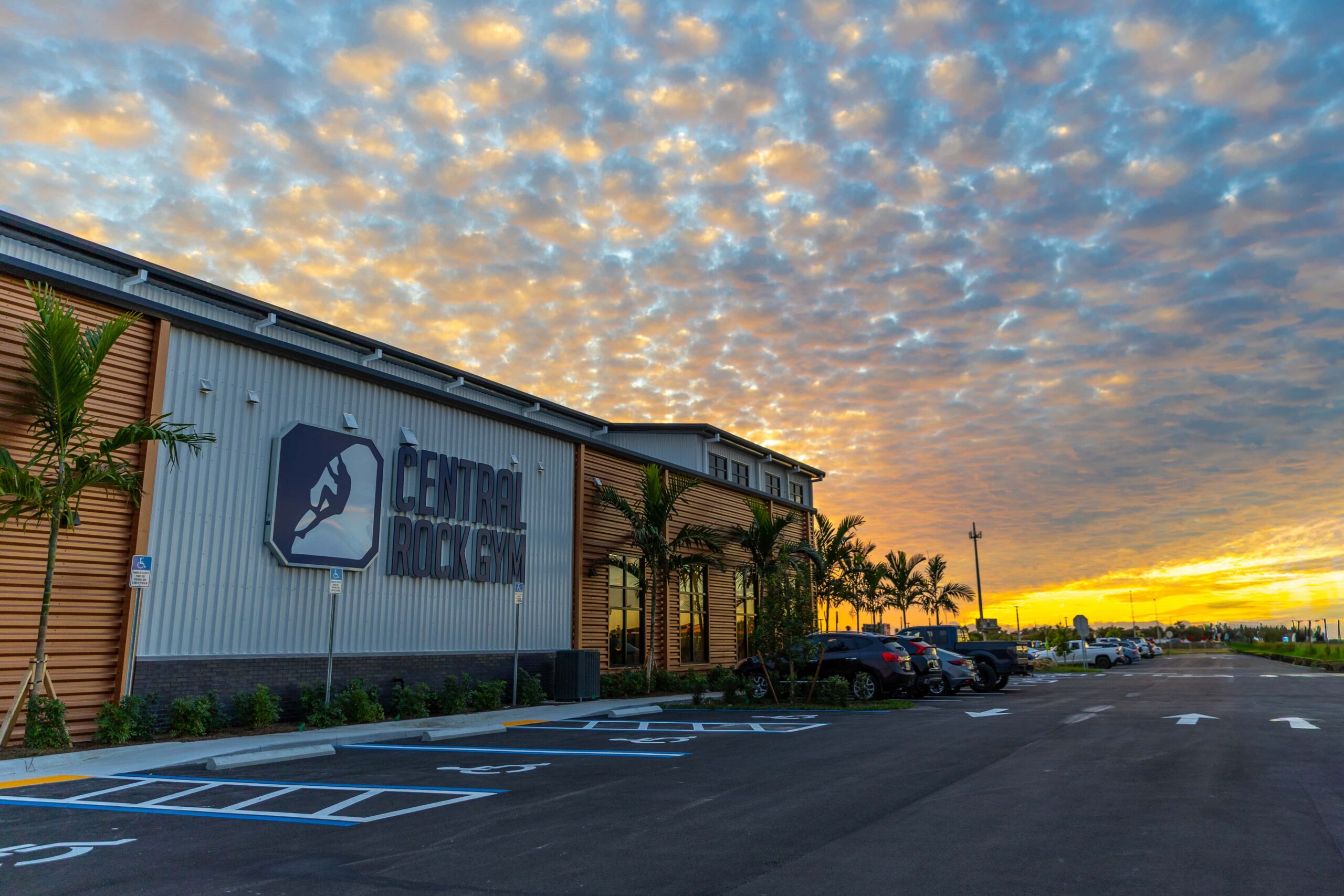 a cinematic photo of Fort Myers central rock gym