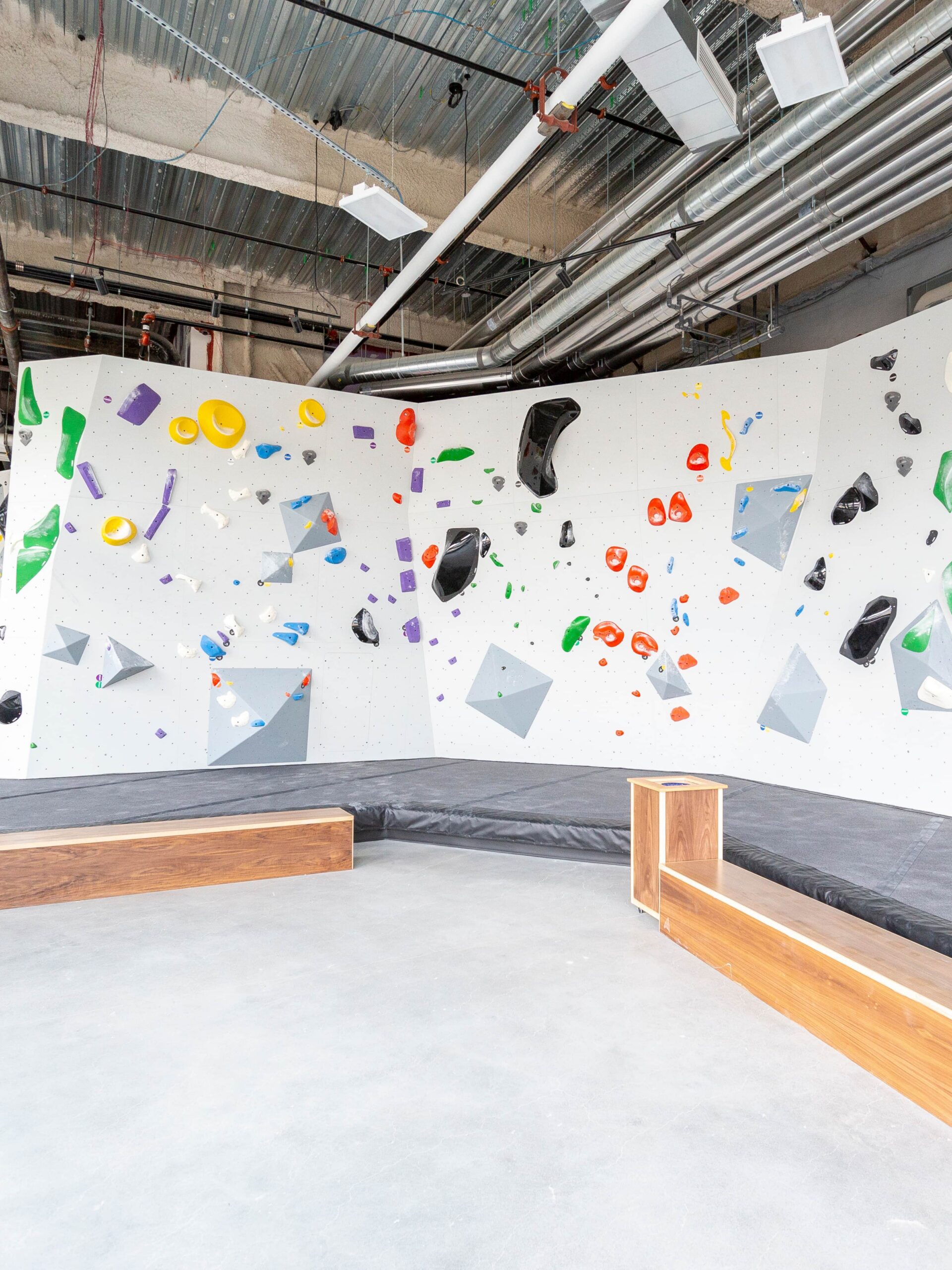 rock wall at central rock gym